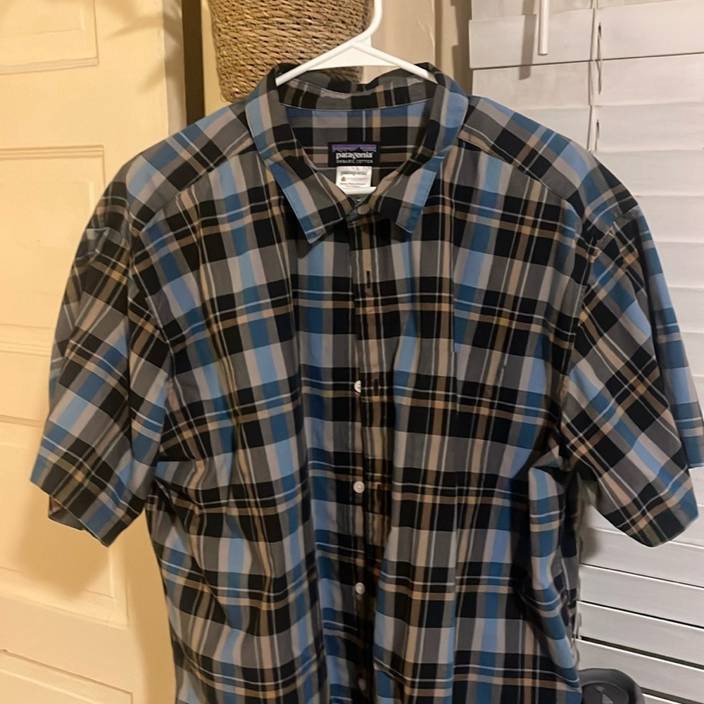 Patagonia short sleeve flannel pattern XXL